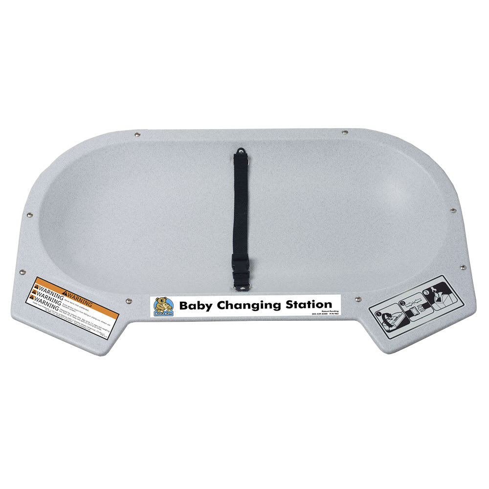 Koala Kare KB112-01RE Recess-Mounted Countertop Changing Station - Polyethylene, Gray Granite