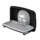 Koala Kare KB310-SSRE-MBLK Horizontal Recessed Changing Station - Gray Plastic Bed, Matte Black Exterior thumbnail 3