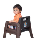 Koala Kare KB950-09 30 1/4" Stackable Plastic High Chair w/ Waist Strap, Brown thumbnail 3