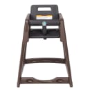 Koala Kare KB950-09-KD 29 3/8" Stackable Plastic High Chair w/ Waist Strap, Brown thumbnail 2