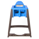 Koala Kare KB966-04 27" Plastic High Chair/Infant Seat Cradle w/ Waist Strap, Brown/Blue thumbnail 2