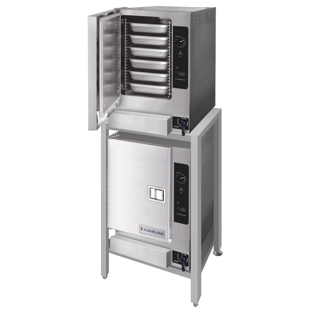 Cleveland (2) 22CGT66.1 (12) Pan Convection Steamer - Stand, Natural Gas