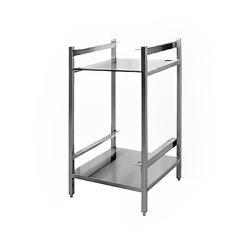 Cleveland ES2469 Open Sliding Shelf Base Stacking Stand w/ Pan Racks, Adjustable Legs