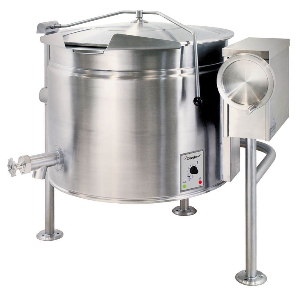 Cleveland KEL100T 100 gal Steam Kettle - Manual Tilt, 2/3 Jacket, 208v/3ph