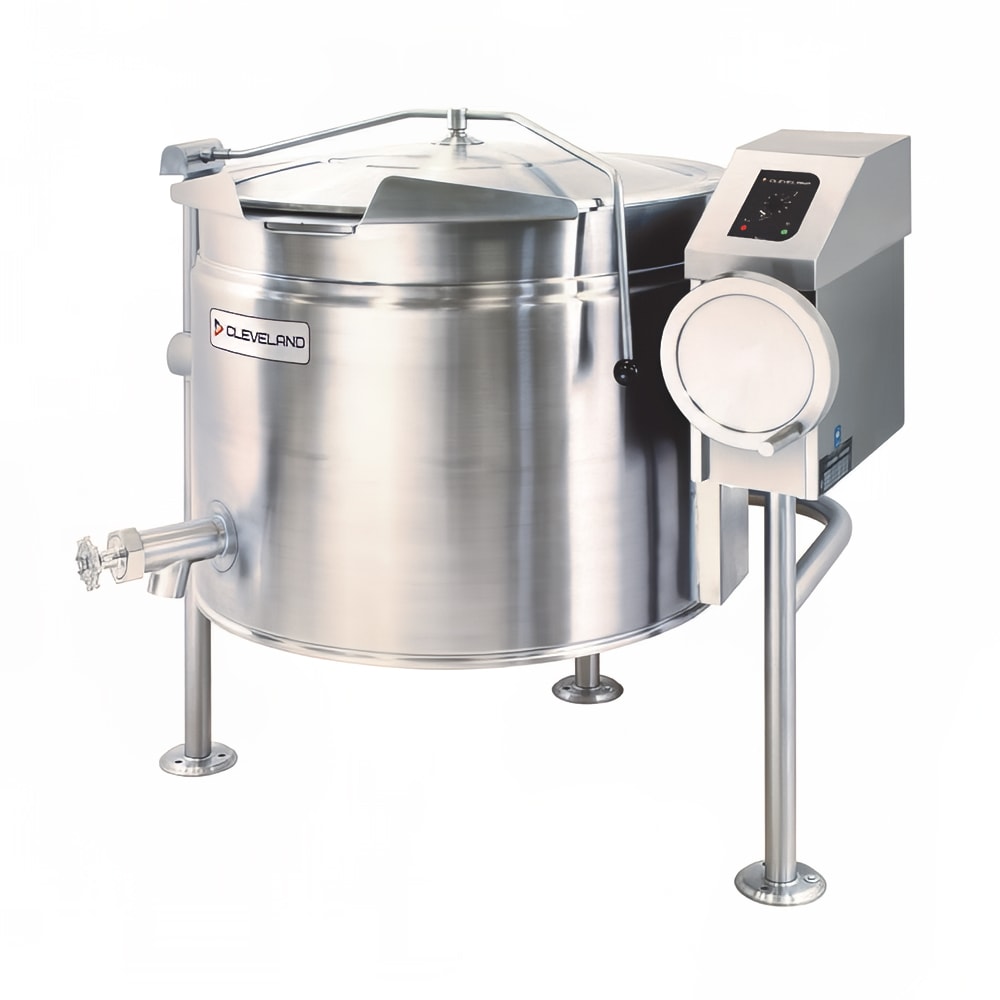 Cleveland KEL40TSH 40 gal Steam Kettle - Manual Tilt, Full Jacket, 240v/3ph