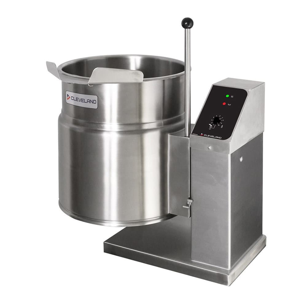 Cleveland KET12T 12 gal Steam Kettle - Manual Tilt, 2/3 Jacket, 208v/3ph