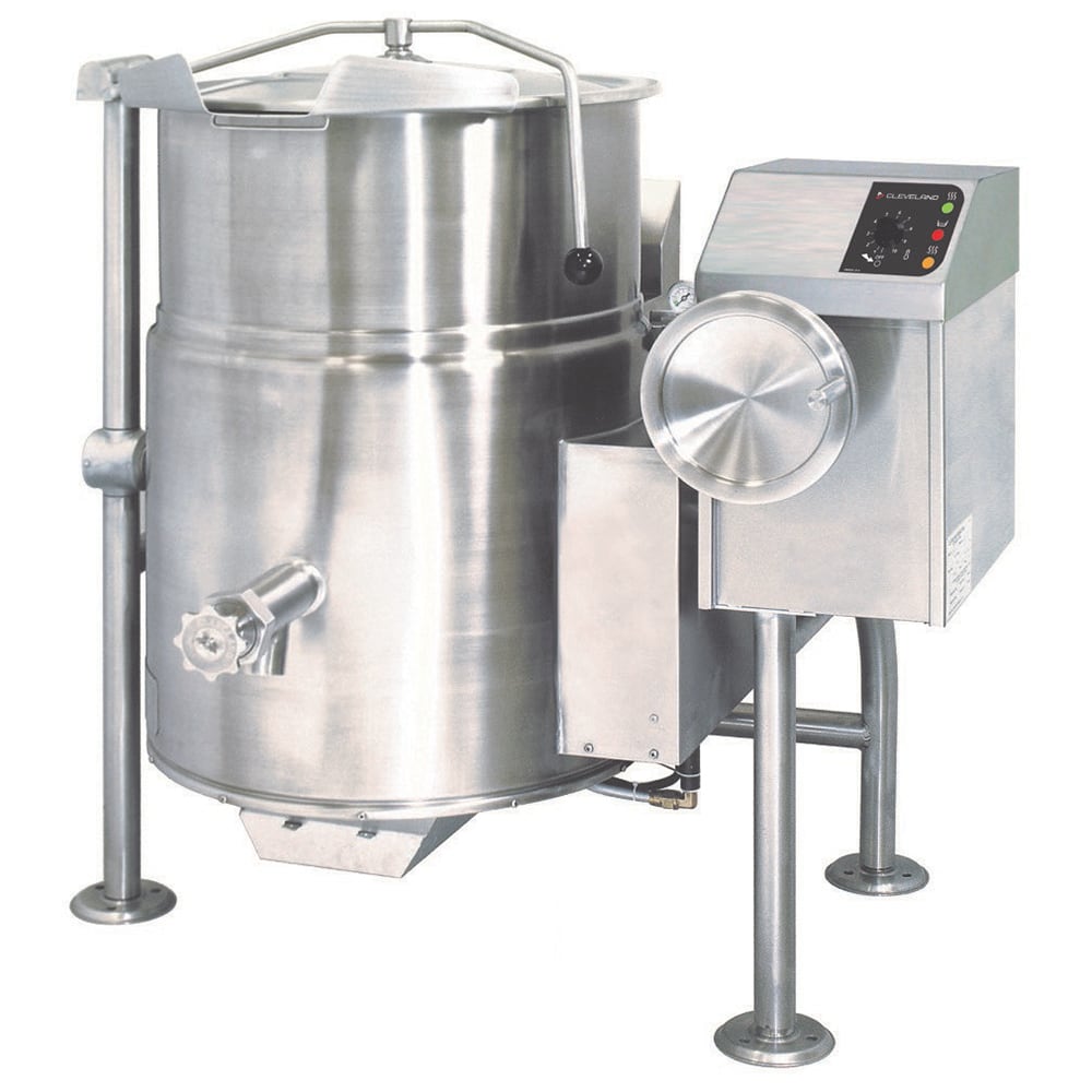 Cleveland KGL25T 25 gal Steam Kettle - Manual Tilt, 2/3 Jacket, Liquid Propane