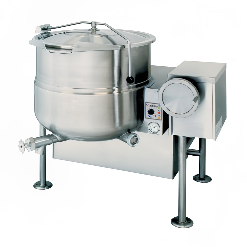 Cleveland KGL80T 80 gal Steam Kettle - Manual Tilt, 2/3 Jacket, Natural Gas