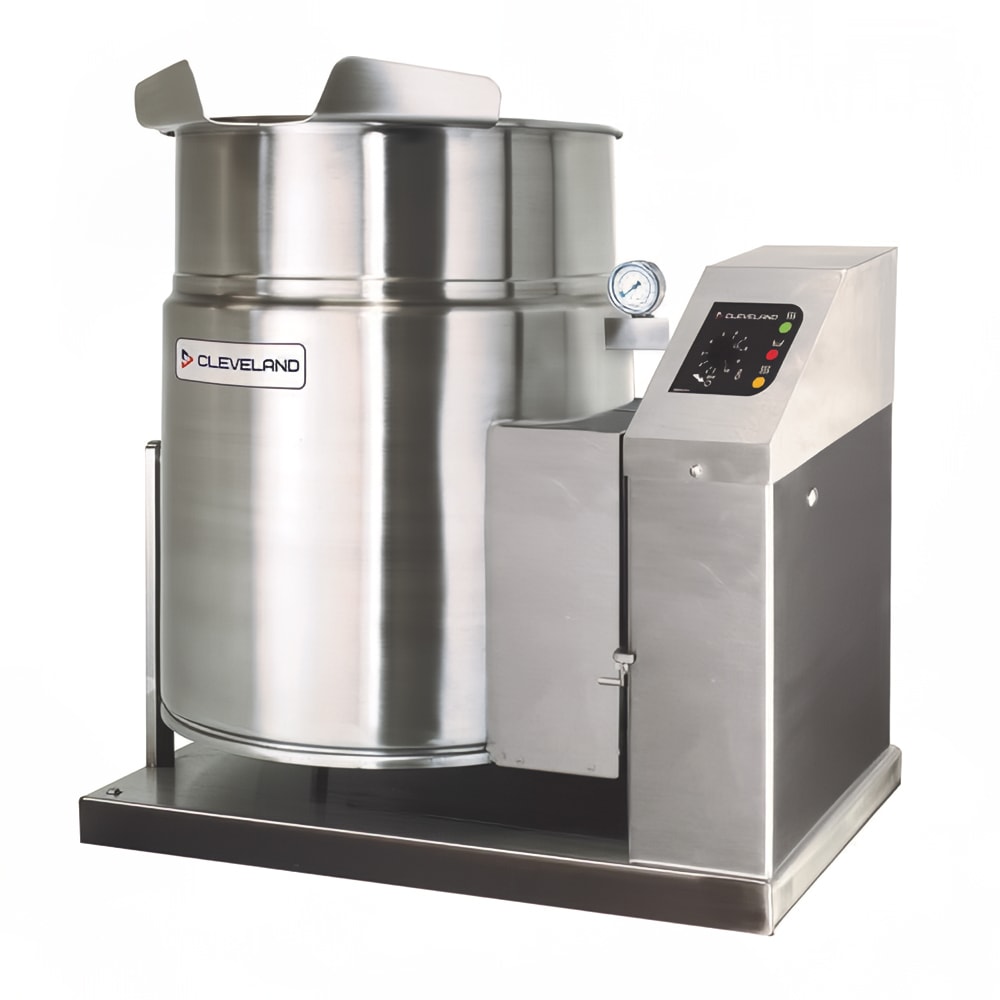 Cleveland KGT12T 12 gal Steam Kettle - Manual Tilt, 2/3 Jacket, Natural Gas