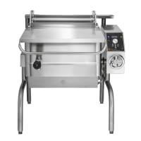 Cleveland SEL30T1 30 gal. Tilt Skillet - Open Leg Base, Peened Interior, Measurement Marks, 208v/3ph thumbnail 3