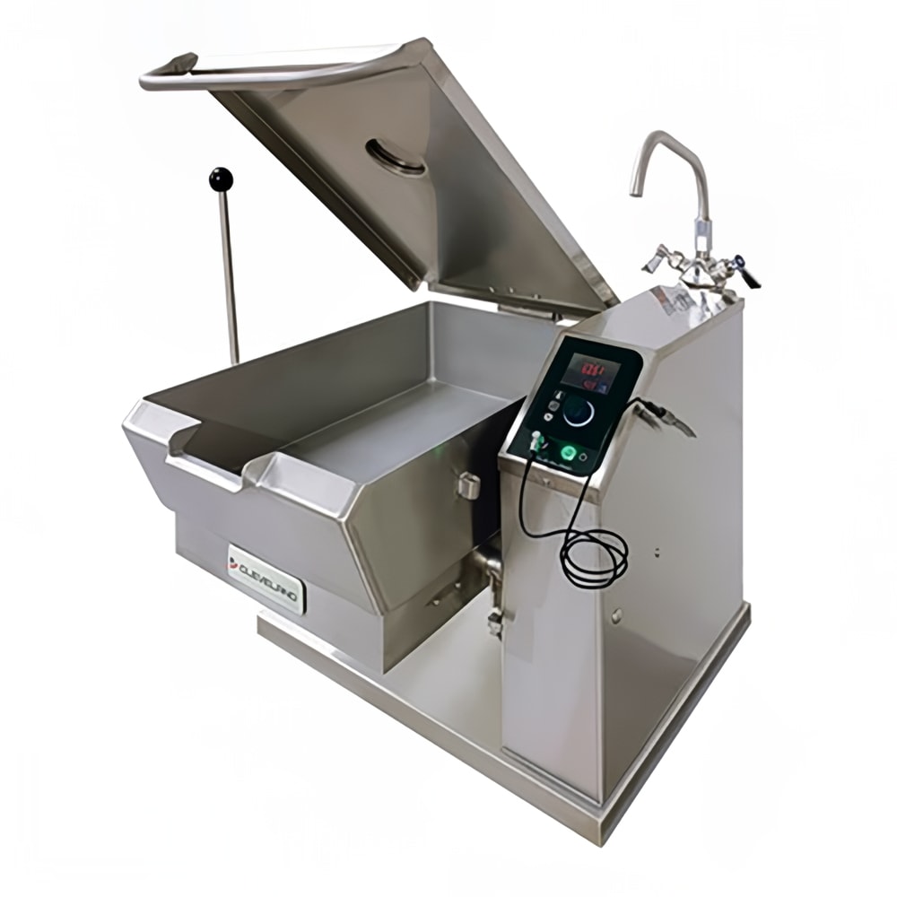 Cleveland SET10 10 gal. Countertop Tilt Skillet - Removable Lid, Peened Interior, 208v/3ph