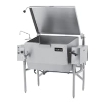 Cleveland SGL30T1 30 gal. Tilt Skillet - Open Leg Base, Peened Interior, Strainer, Liquid Propane thumbnail 3