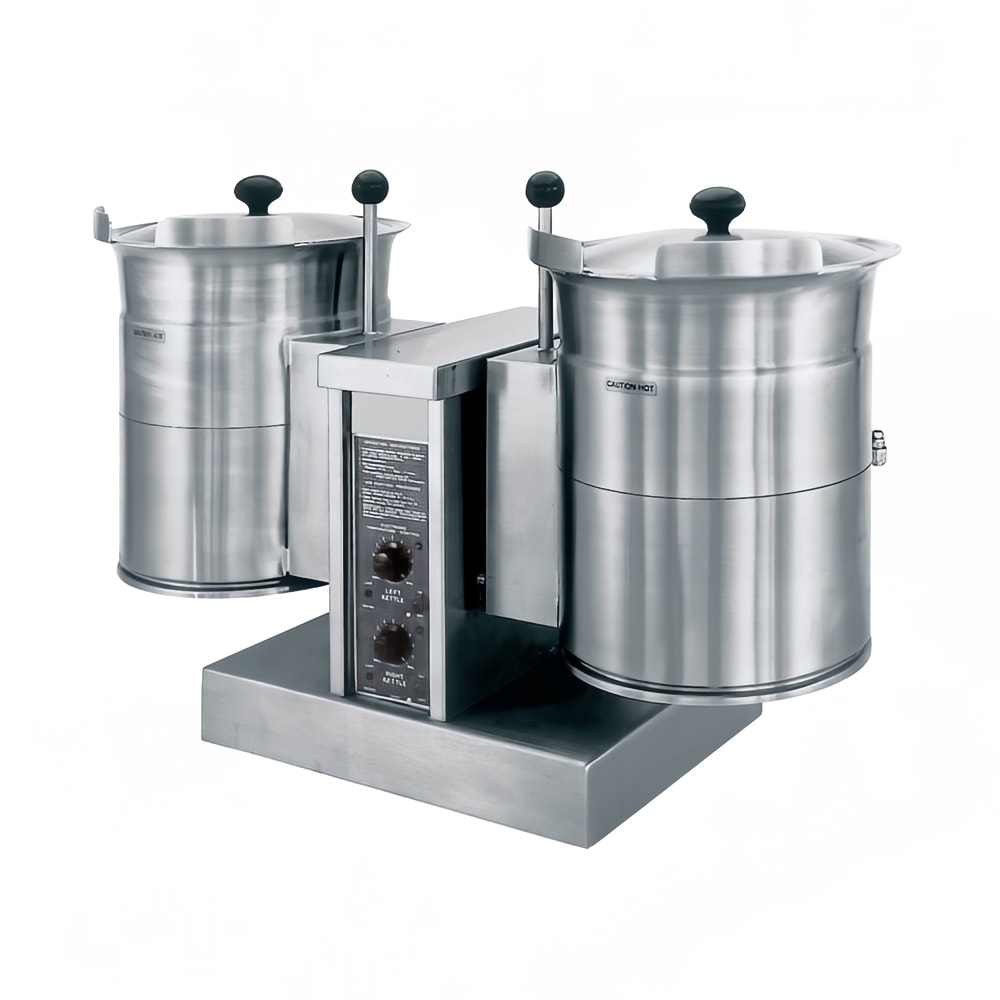 Cleveland TKET12T (2) 12 gal Steam Kettles - Manual Tilt, 2/3 Jacket, 208v/3ph