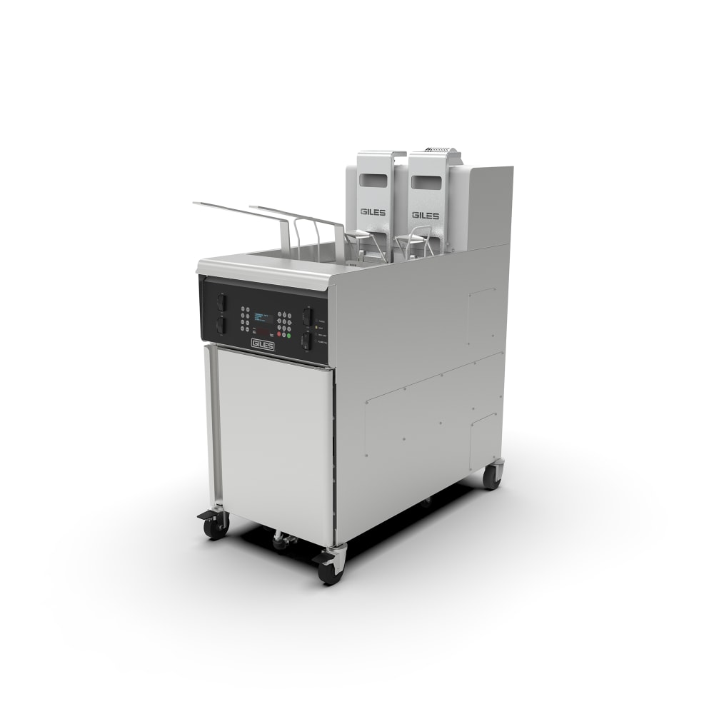 Giles GBF-80G Gas Fryer - (1) 80 lb Vat, Floor Model, Natural Gas