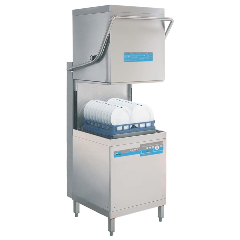 Meiko DV 80.2 Point 2 High Temp Door Type Dishwasher w/ 61 Racks/hr Capacity, Built-in Booster, 460v/3ph