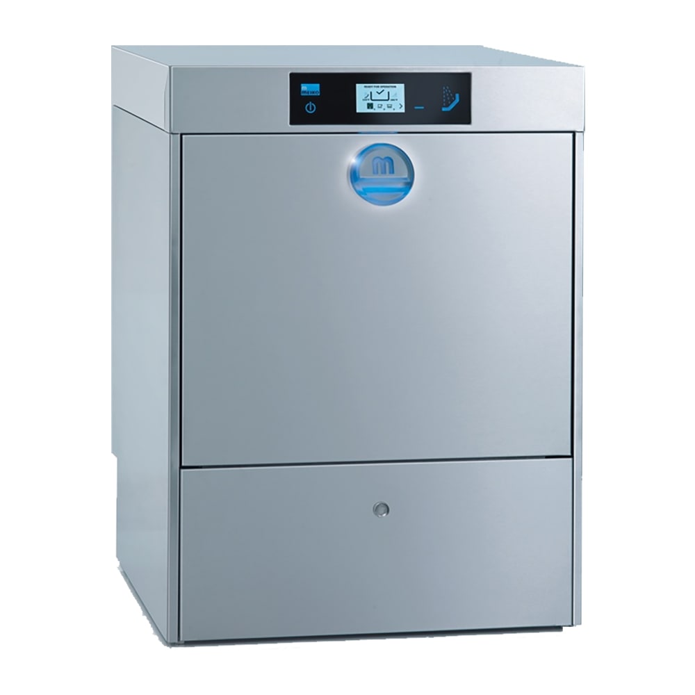 Meiko UM+ M-iClean High Temp Rack Undercounter Dishwasher w/ 37 Racks/hr Capacity, Built-in Booster, 208v/1ph