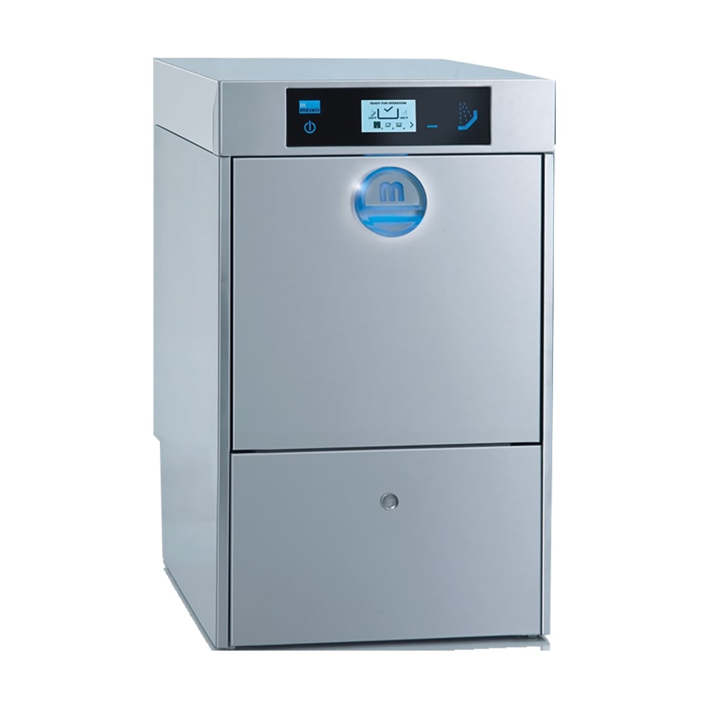 Meiko US M-iClean High Temp Undercounter Glass Washer w/ 37 Racks/hr Capacity, Built-in Booster, 208v/1ph