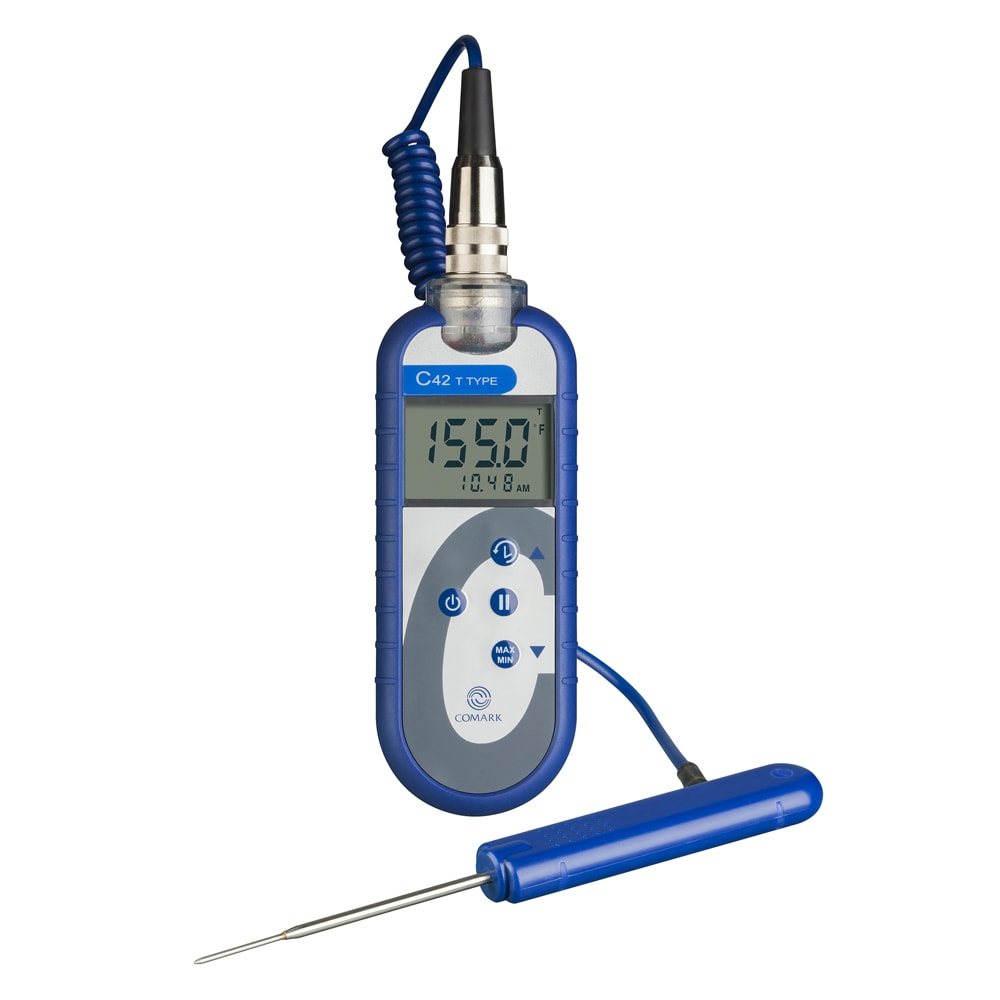 Comark C42KIT Type T Waterproof Digital Thermocouple w/ PT19L Probe, -328° to 750°F