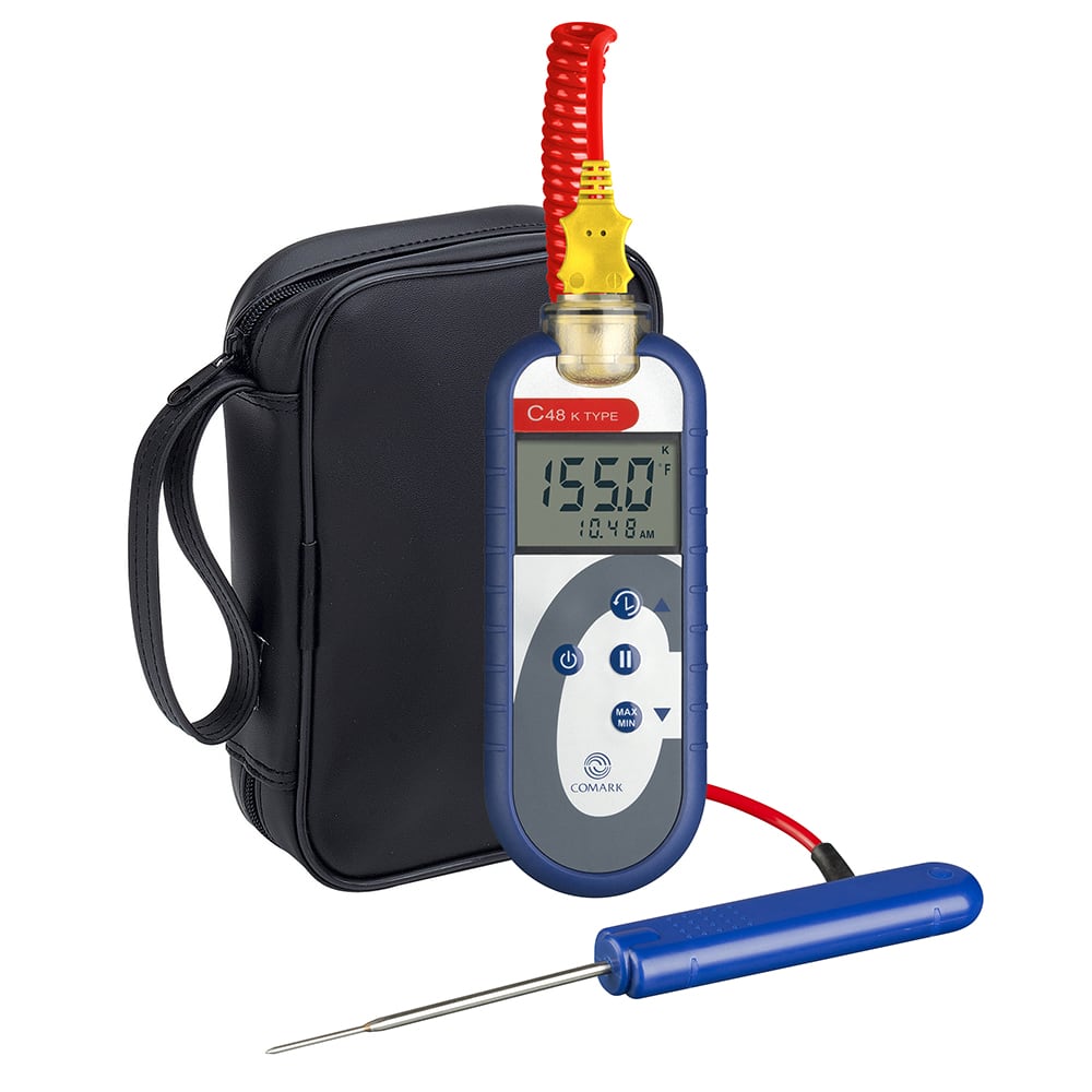 Comark C48/P5 Food Thermometer Kit w/ PK19M Probe - Type K