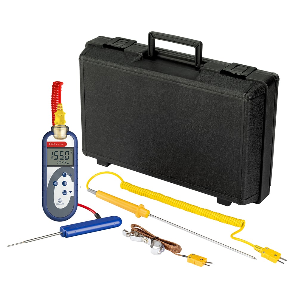 Comark C48/P6 Food Thermometer Kit w/ PK19M Probe - Type K