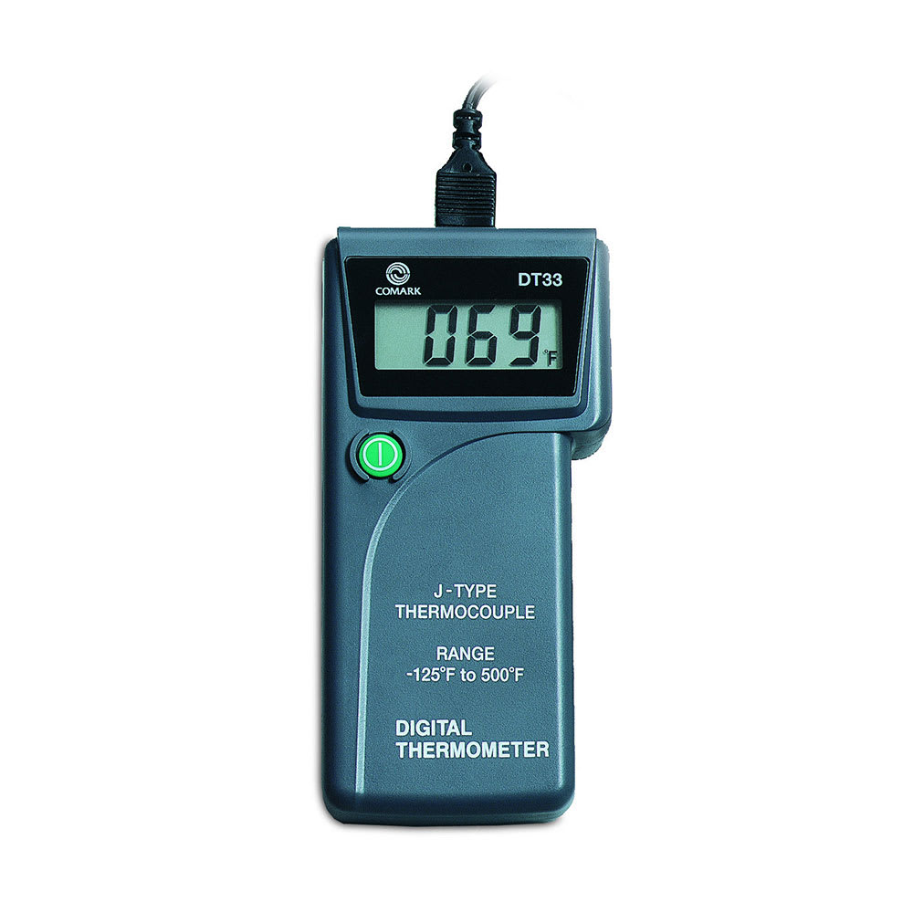 Comark DT33 Hand Held Type J Digital Thermometer, -125 to 500 Degrees F