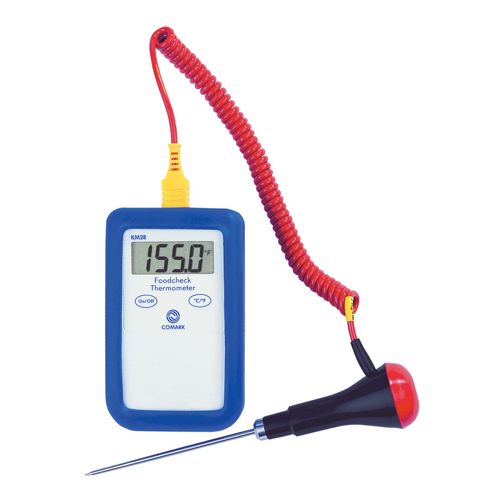 Comark KM28/P13 Digital Type K Thermocouple Temperature Tester w/ 4" Stem, -40 to 1000 Degrees F