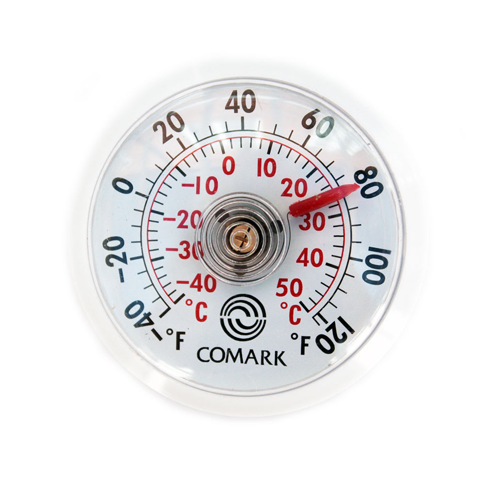 Comark UTL140 2" Dial Indoor Outdoor Thermometer w/ Adhesive or Magnet Mount