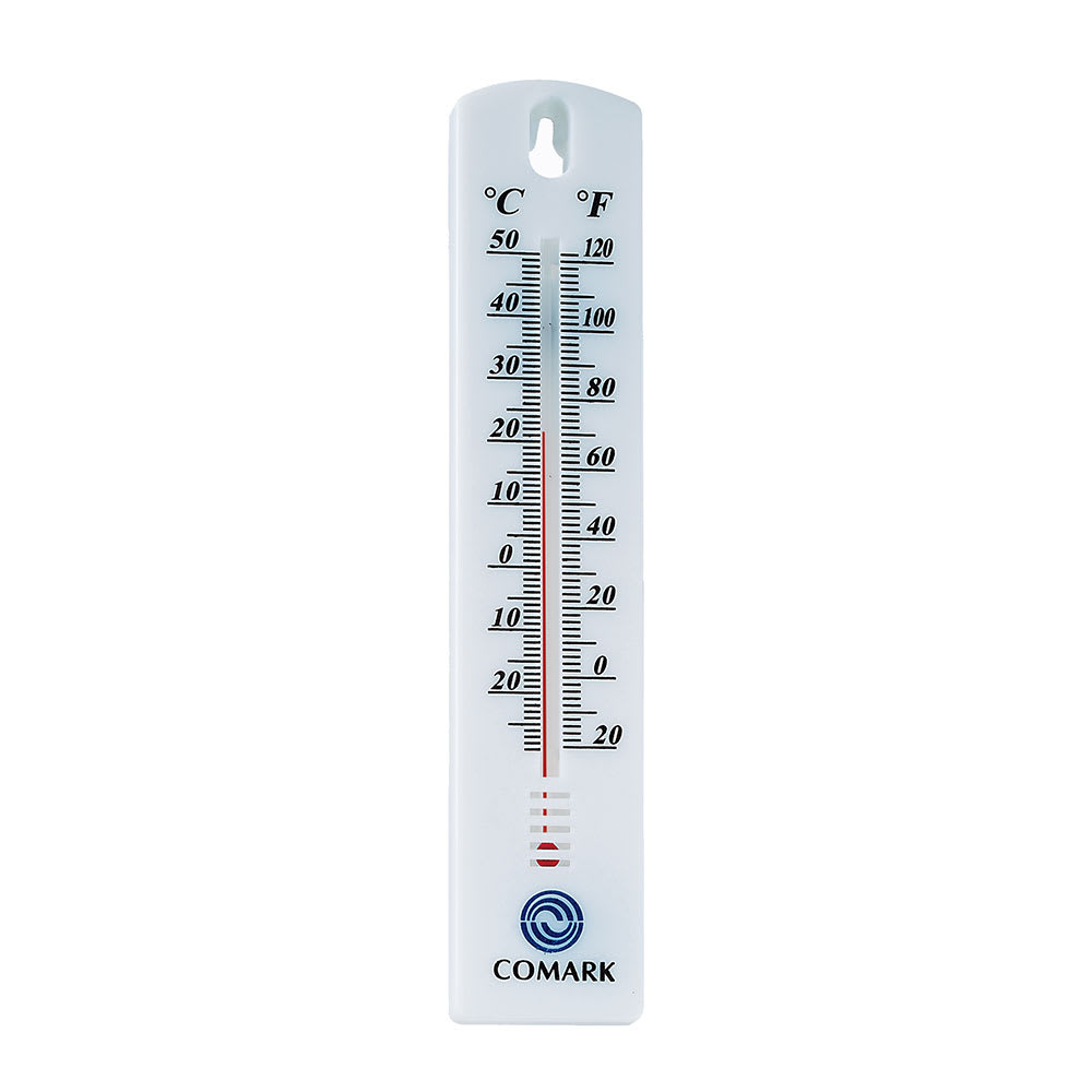 Comark WT4 Wall Thermometer w/ Fahrenheit and Celsius On Display Card