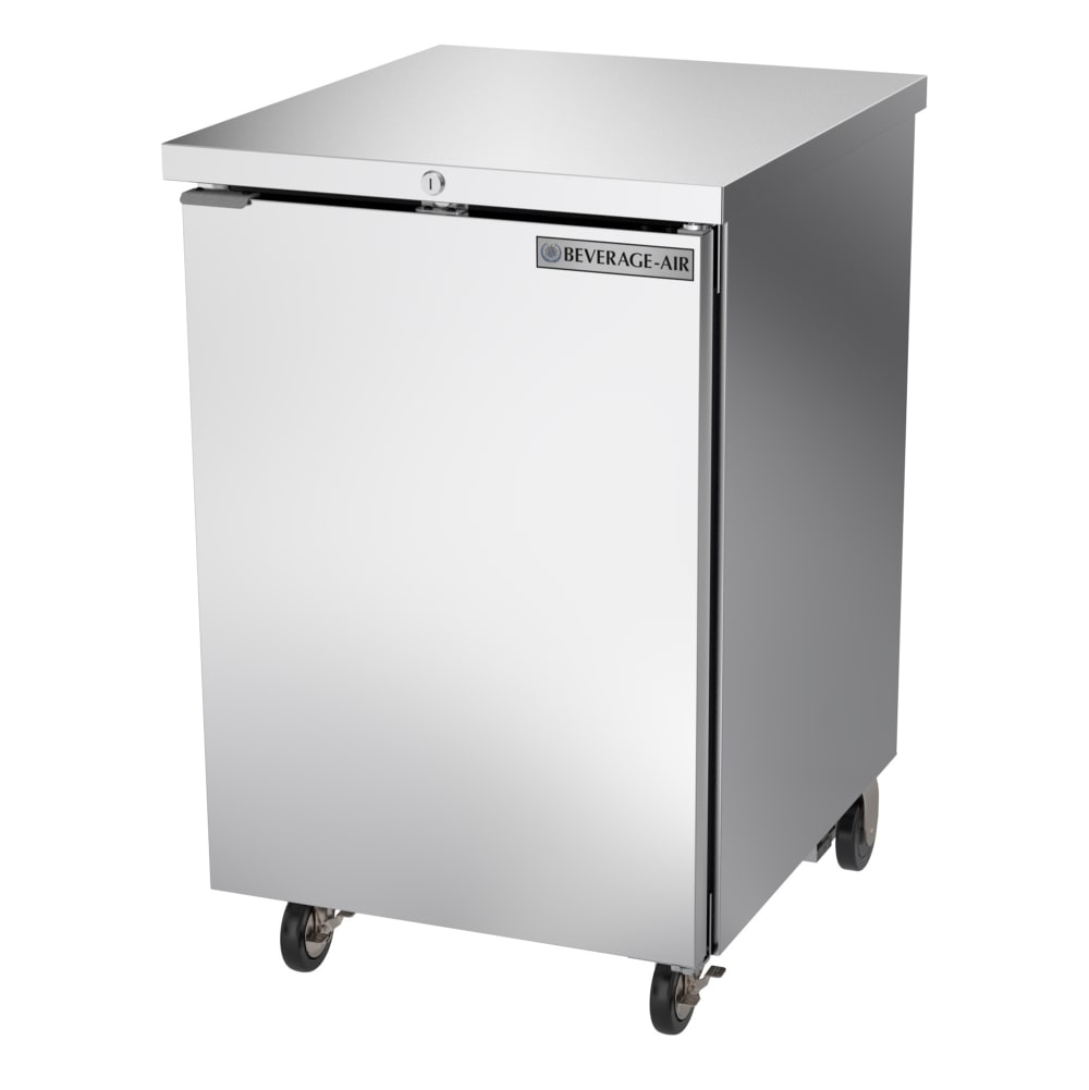 Beverage-Air BB24HC-1-F-S 24" Bar Refrigerator - 1 Swinging Solid Door, Stainless, 115v