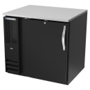 Beverage-Air BB36HC-F-B 36" Bar Refrigerator - 1 Swinging Solid Door, Black, 115v thumbnail 3