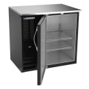 Beverage-Air BBN36HC-F-B 36" Bar Refrigerator - 1 Swinging Solid Door, Black, 115v thumbnail 2