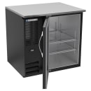 Beverage-Air BB36HC-FG-B 36" Bar Refrigerator - 1 Swinging Glass Door, Black, 115v thumbnail 2