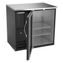 Beverage-Air BBN36HC-FG-B 36" Bar Refrigerator - 1 Swinging Glass Door, Black, 115v thumbnail 2