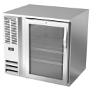 Beverage-Air BB36HC-FG-S 36" Bar Refrigerator - 1 Swinging Glass Door, Stainless, 115v thumbnail 3