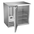Beverage-Air BBN36HC-FG-S 36" Bar Refrigerator - 1 Swinging Glass Door, Stainless, 115v thumbnail 2