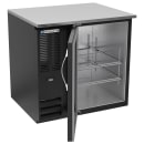 Beverage-Air BB36HC-G-B 36" Bar Refrigerator - 1 Swinging Glass Door, Black, 115v thumbnail 2