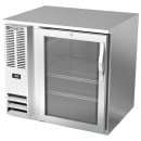 Beverage-Air BB36HC-FG-S 36" Bar Refrigerator - 1 Swinging Glass Door, Stainless, 115v thumbnail 3