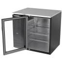 Beverage-Air BB36HC-G-B 36" Bar Refrigerator - 1 Swinging Glass Door, Black, 115v thumbnail 4