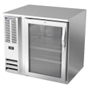 Beverage-Air BB36HC-G-S 36" Bar Refrigerator - 1 Swinging Glass Door, Stainless, 115v thumbnail 3