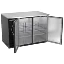 Beverage-Air BB48HC-B 48" Bar Refrigerator - 2 Swinging Solid Doors, Black, 115v thumbnail 2
