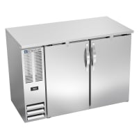 Beverage-Air BB48HC-F-B 48" Bar Refrigerator - 2 Swinging Solid Doors, Black, 115v thumbnail 5