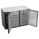 Beverage-Air BBN48HC-F-B 48" Bar Refrigerator - 2 Swinging Solid Doors, Black, 115v thumbnail 2