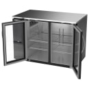 Beverage-Air BB48HC-FG-B 48" Bar Refrigerator - 2 Swinging Glass Doors, Black, 115v thumbnail 4