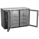 Beverage-Air BBN48HC-FG-B 48" Bar Refrigerator - 2 Swinging Glass Doors, Black, 115v thumbnail 2