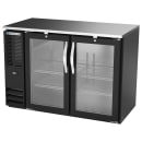 Beverage-Air BBN48HC-FG-B 48" Bar Refrigerator - 2 Swinging Glass Doors, Black, 115v thumbnail 3