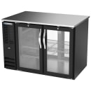 Beverage-Air BB48HC-FG-PT-B 48" Bar Refrigerator - 4 Swinging Glass Doors, Black, 115v thumbnail 3