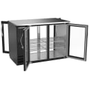 Beverage-Air BBN48HC-FG-PT-B 48" Bar Refrigerator - 4 Swinging Glass Doors, Black, 115v thumbnail 2