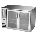 Beverage-Air BB48HC-FG-S 48" Bar Refrigerator - 2 Swinging Glass Doors, Stainless, 115v thumbnail 3