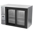 Beverage-Air BBN48HC-F-GS-S 48" Bar Refrigerator - 2 Sliding Glass Doors, Stainless, 115v thumbnail 3