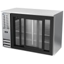 Beverage-Air BBN48HC-F-GS-S 48" Bar Refrigerator - 2 Sliding Glass Doors, Stainless, 115v thumbnail 4